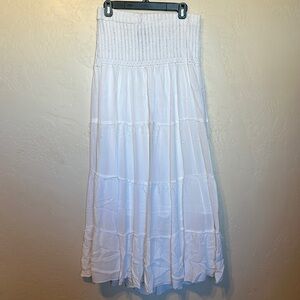 White - long - Ragged - elastic band - Wet seal